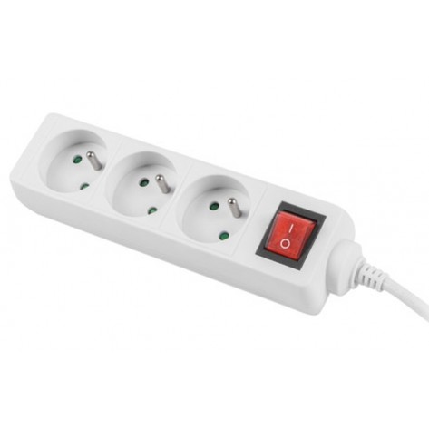 Разклонител Lanberg power strip 1.5m - PS1-03E-0150-W