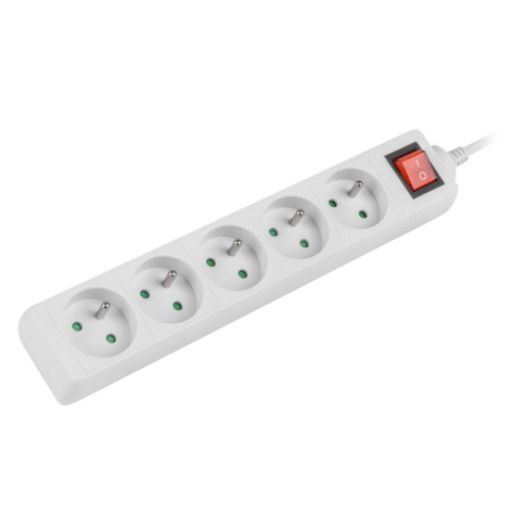 Разклонител Lanberg power strip 1.5m - PS1-05E-0150-W