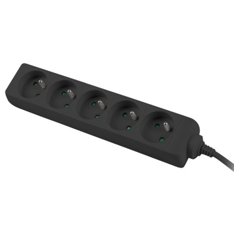 Разклонител Lanberg power strip 3m - PS0-05E-0300-BK