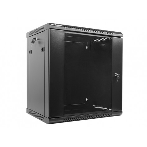 Комуникационен шкаф Lanberg rack cabinet 19'' wall-mount 12U  - WF01-6412-10B