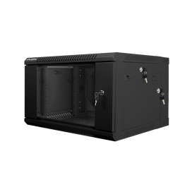 Lanberg rack cabinet 19” double-section wall-mount 6U  - WF02-6606-10B