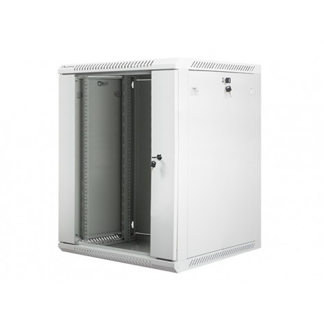Комуникационен шкаф Lanberg rack cabinet 19” wall-mount 15U  - WF01-6615-10S