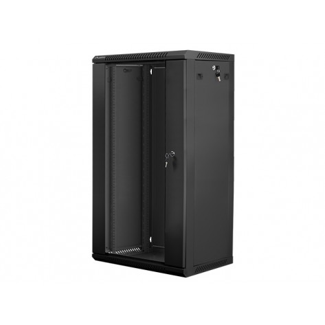 Комуникационен шкаф Lanberg rack cabinet 19” wall-mount 22U  - WF01-6422-10B