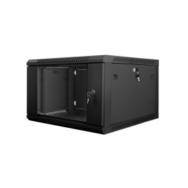 Комуникационен шкаф Lanberg rack cabinet 19” wall-mount 6U  - WF01-6606-10B