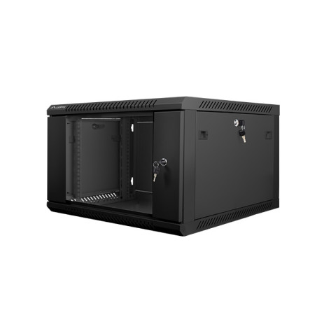 Комуникационен шкаф Lanberg rack cabinet 19” wall-mount 6U  - WF01-6606-10B