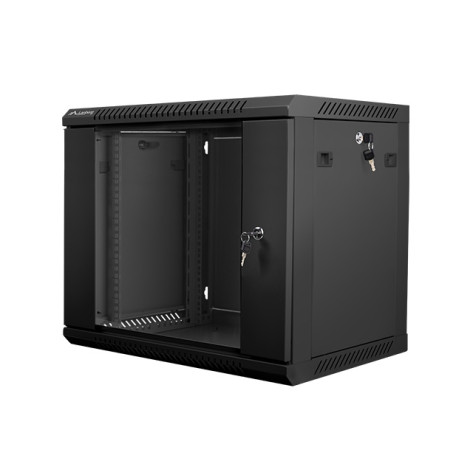 Комуникационен шкаф Lanberg rack cabinet 19” wall-mount 9U  - WF01-6409-10B