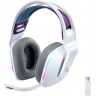 Слушалки Logitech G733 Wireless Headset, Lightsync RGB, Lightspeed Wireless, PRO-G 40 mm Drivers, DTS Headphone:X 2.0 Surround, Blue Voice Microphone, 278 g, White - 981-000883
