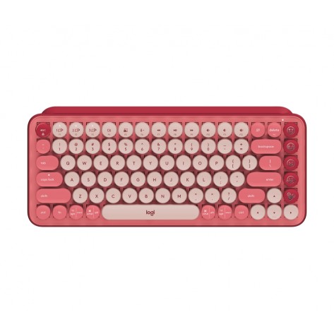 Клавиатура Logitech POP Keys Wireless Mechanical Keyboard With Emoji Keys - HEARTBREAKER_ROSE - US INT'L - INTNL - 920-010737