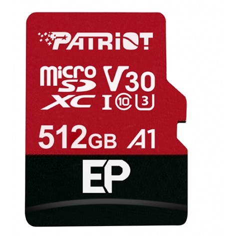 Памет Patriot EP Series 512GB Micro SDXC V30 - PEF512GEP31MCX