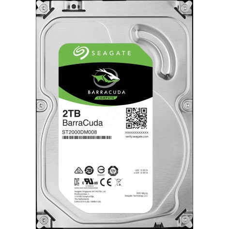 Твърд диск Seagate BarraCuda 2TB 7200rpm 256MB SATA3 3 - ST2000DM008