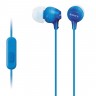 Слушалки Sony Headset MDR-EX15AP blue - MDREX15APLI.CE7