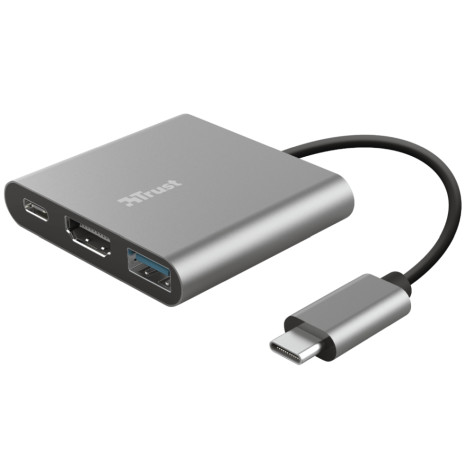 Адаптер TRUST Dalyx 3-IN-1 USB-C Adapter - 23772