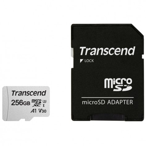 Памет Transcend 256GB microSD UHS-I U1  - TS256GUSD300S-A