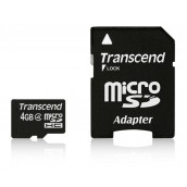 Памет Transcend 4GB microSDHC - TS4GUSDHC4 Памет Transcend 4GB microSDHC - TS4GUSDHC4