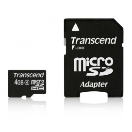 Transcend 4GB microSDHC  - TS4GUSDHC4