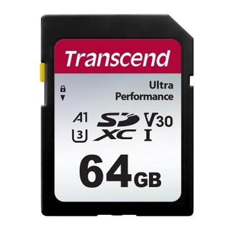 Памет Transcend 64GB SD Card UHS-I U3 A1 Ultra Performance - TS64GSDC340S