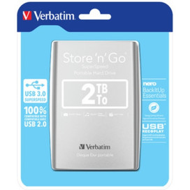 Verbatim ext 2TB USB3.0 Silver 2 - 53189 Verbatim ext 2TB USB3.0 Silver 2 - 53189