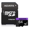 Памет Adata 64GB MicroSDXC UHS-I CLASS 10  - AUSDX64GUICL10-RA1