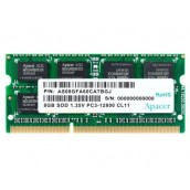 Apacer 8GB Notebook Memory - DDR3 SODIMM 204pin Low Voltage 1.35V PC12800 @ 1600MHz - AS08GFA60CATBGJ