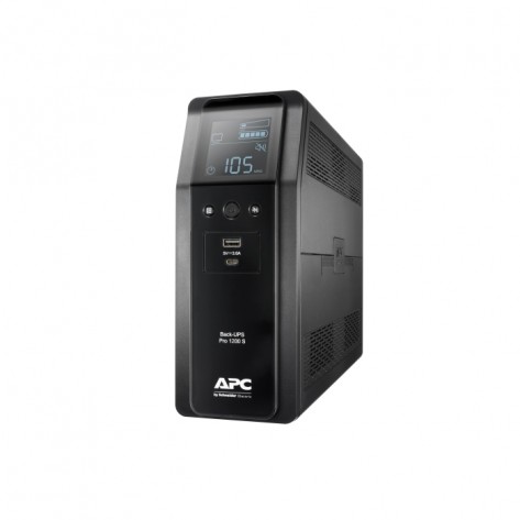 Непрекъсваем ТЗИ APC Back UPS Pro BR 1200VA, Sinewave, 8 Outlets, AVR, LCD interface - BR1200SI