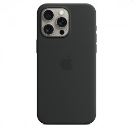 Apple iPhone 15 Pro Max Silicone Case with MagSafe - Black - MT1M3ZM/A
