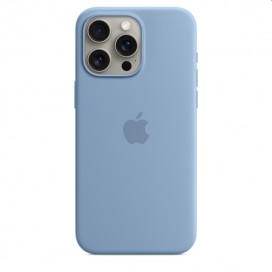 Apple iPhone 15 Pro Max Silicone Case with MagSafe - Winter Blue - MT1Y3ZM/A