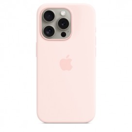 Apple iPhone 15 Pro Silicone Case with MagSafe - Light Pink - MT1F3ZM/A