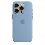 Калъф Apple iPhone 15 Pro Silicone Case with MagSafe - Winter Blue - MT1L3ZM/A