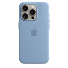 Калъф Apple iPhone 15 Pro Silicone Case with MagSafe - Winter Blue - MT1L3ZM/A