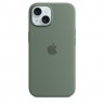 Калъф Apple iPhone 15 Silicone Case with MagSafe - Cypress - MT0X3ZM/A