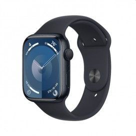 Apple Watch Series 9 GPS 45mm Midnight Aluminium Case with Midnight Sport Band - S - MR993QC/A
