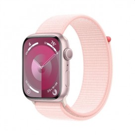 Смарт часовник Apple Watch Series 9 GPS 45mm Pink Aluminium Case with Light Pink Sport Loop - MR9J3QC/A