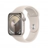 Смарт часовник Apple Watch Series 9 GPS 45mm Starlight Aluminium Case with Starlight Sport Band - M/L - MR973QC/A