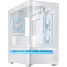Кутия за компютър Asus Prime AP202 TG White - 90DC00P3-B19000
