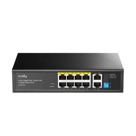 Комутатор Cudy GS1010P 8-Port Gigabit PoE+ Switch with 2 Gigabit Uplink Ports 120W8 RJ-45 10 - GS1010P