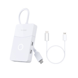 USB хъб D-Link 5-in-1 USB-C Hub with Wireless HDMI - DUP-501