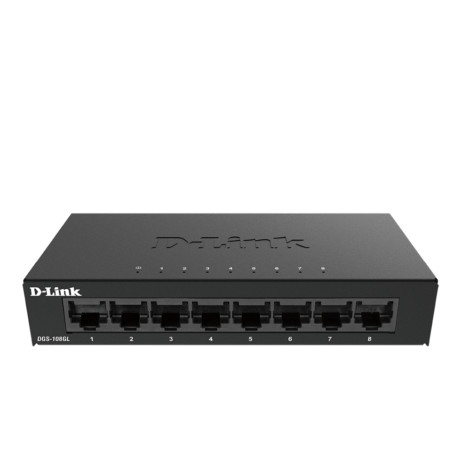 Комутатор D-Link 8-Port Gigabit Ethernet Metal Housing Unmanaged Switch - DGS-108GL