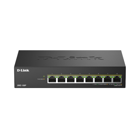 Комутатор D-Link 8 ports 2.5G - DMS-108P