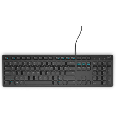 Клавиатура Dell KB216 Wired Multimedia Keyboard Bulgarian Black - 580-ADHO