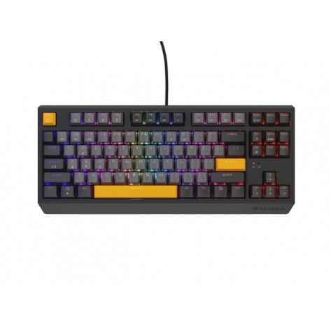 Клавиатура Genesis Gaming Keyboard Thor 230 TKL Anchor Gray Negative US RGB Mechanical Outemu Red - NKG-2082