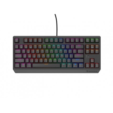 Клавиатура Genesis Gaming Keyboard Thor 230 TKL Lite US Rainbow Mechanical Outemu Red Black Hot Swap - NKG-2076