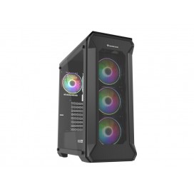 Genesis Gaming PC Case IRID 505 ARGB V2 Midi Tower Window Black - NPC-1518