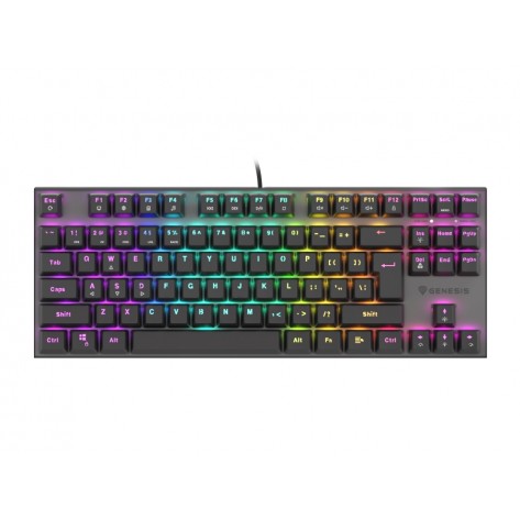 Клавиатура Genesis Mechanical Gaming Keyboard Thor 303 TKL RGB Backlight Red Switch US Layout Black - NKG-1882