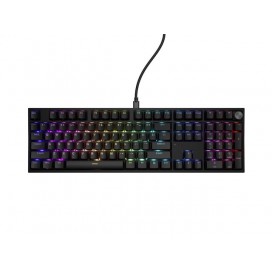 Genesis Mechanical Gaming Keyboard Thor 404 Black RGB Backlight Outemu Peach Silent