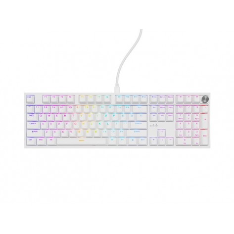 Клавиатура Genesis Mechanical Gaming Keyboard Thor 404 White RGB Backlight Gateron Peach Silent - NKG-2300