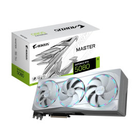Видео карта Gigabyte Aorus GeForce RTX 5080 16GB GDDR7 Master Ice - GV-N5080AORUSM.ICE-16GD Видео карта Gigabyte Aorus GeForce RTX 5080 16GB GDDR7 Master Ice - GV-N5080AORUSM.ICE-16GD