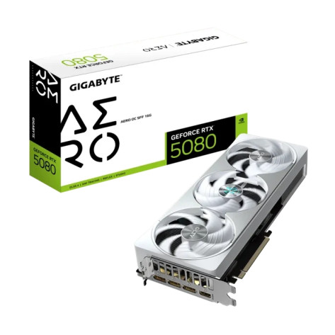 Видео карта Gigabyte GeForce RTX 5080 16GB GDDR7 Aero OC SFF - GV-N5080AERO.OC-16GD
