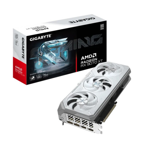 Видео карта Gigabyte RX 9070XT 16GB GDDR6 Gaming OC Ice - GV-R907XGAMINGOCICE-16GD
