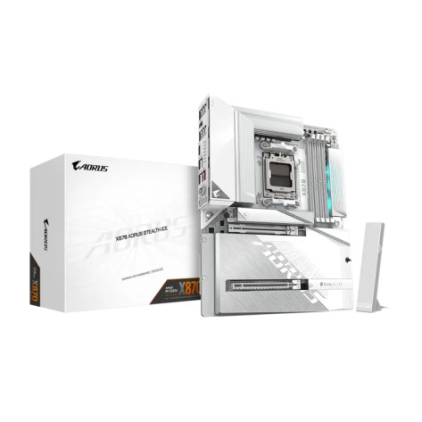 Дънна платка Gigabyte X870E Aorus Stealth Ice - X870.A.STEALTH.ICE