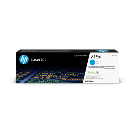 Консуматив HP 219X High Yield Cyan Original LaserJet Toner Cartridge - W2191X